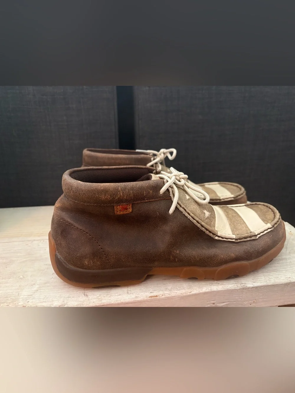 Twisted X Men's Chukka Driving Moc Shoes, MDM0075 Size 10 M